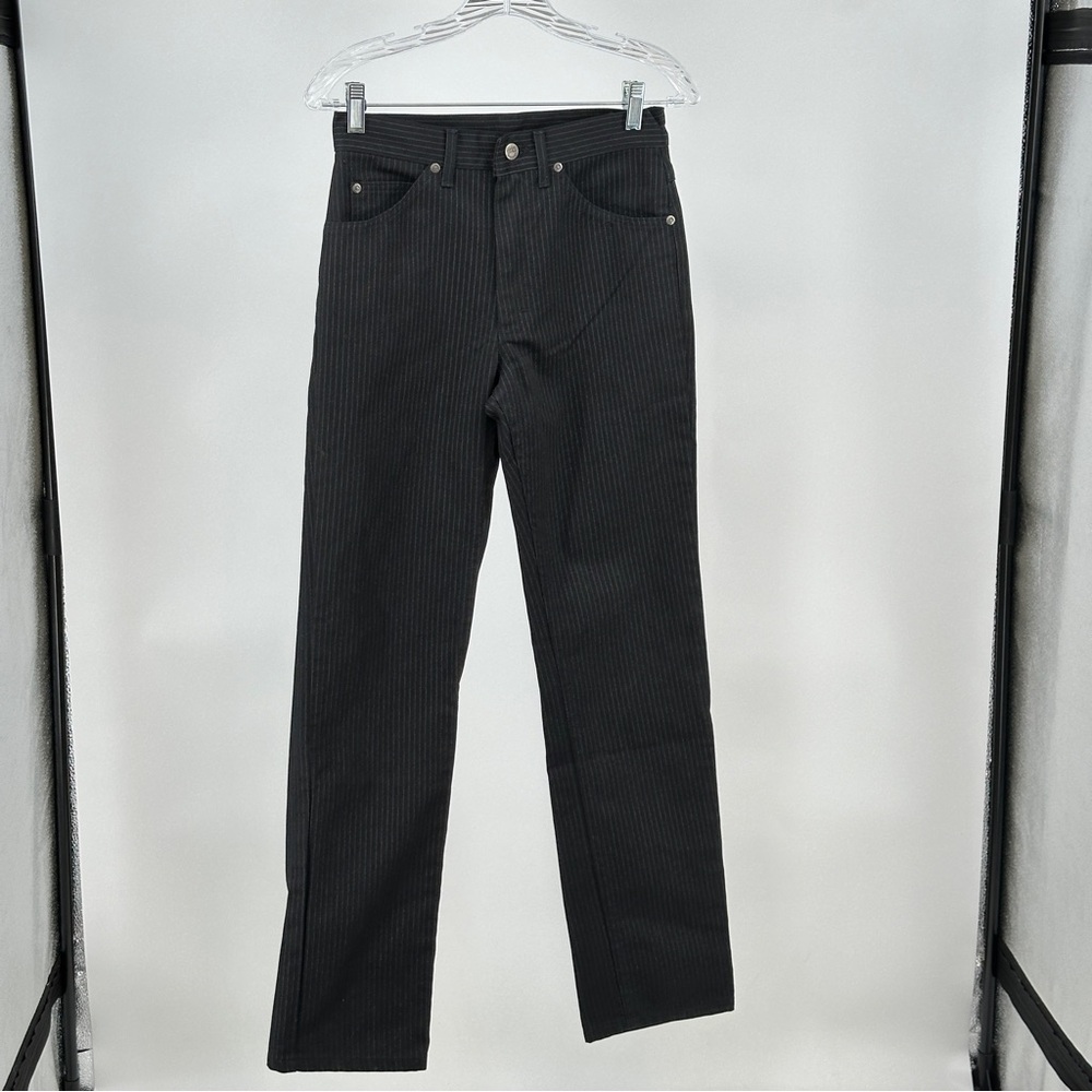 Women’s Vintage Lee 29x32 Black Pinstripe Jeans‎ NWOT